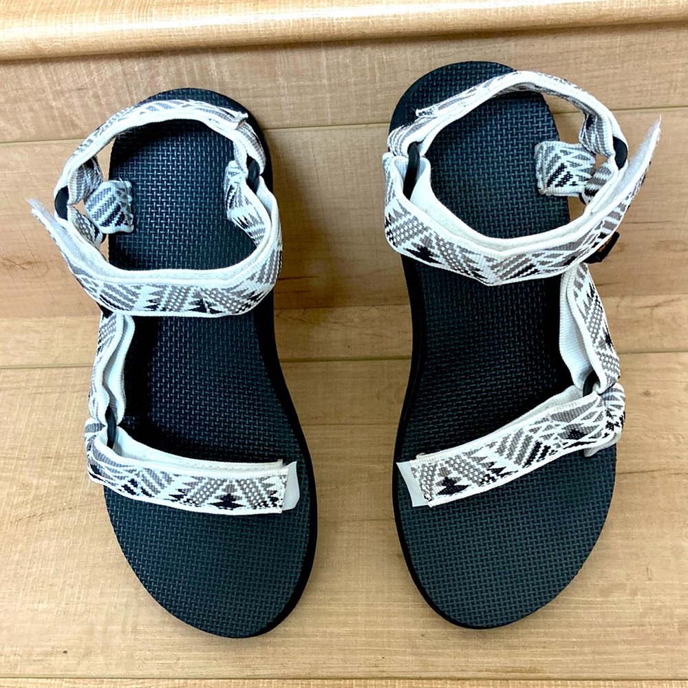 Teva Black and White Sandals